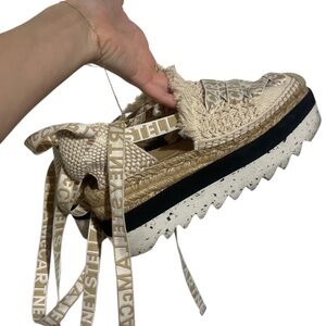 Stella McCartney Beige Espadrille Sneakers
